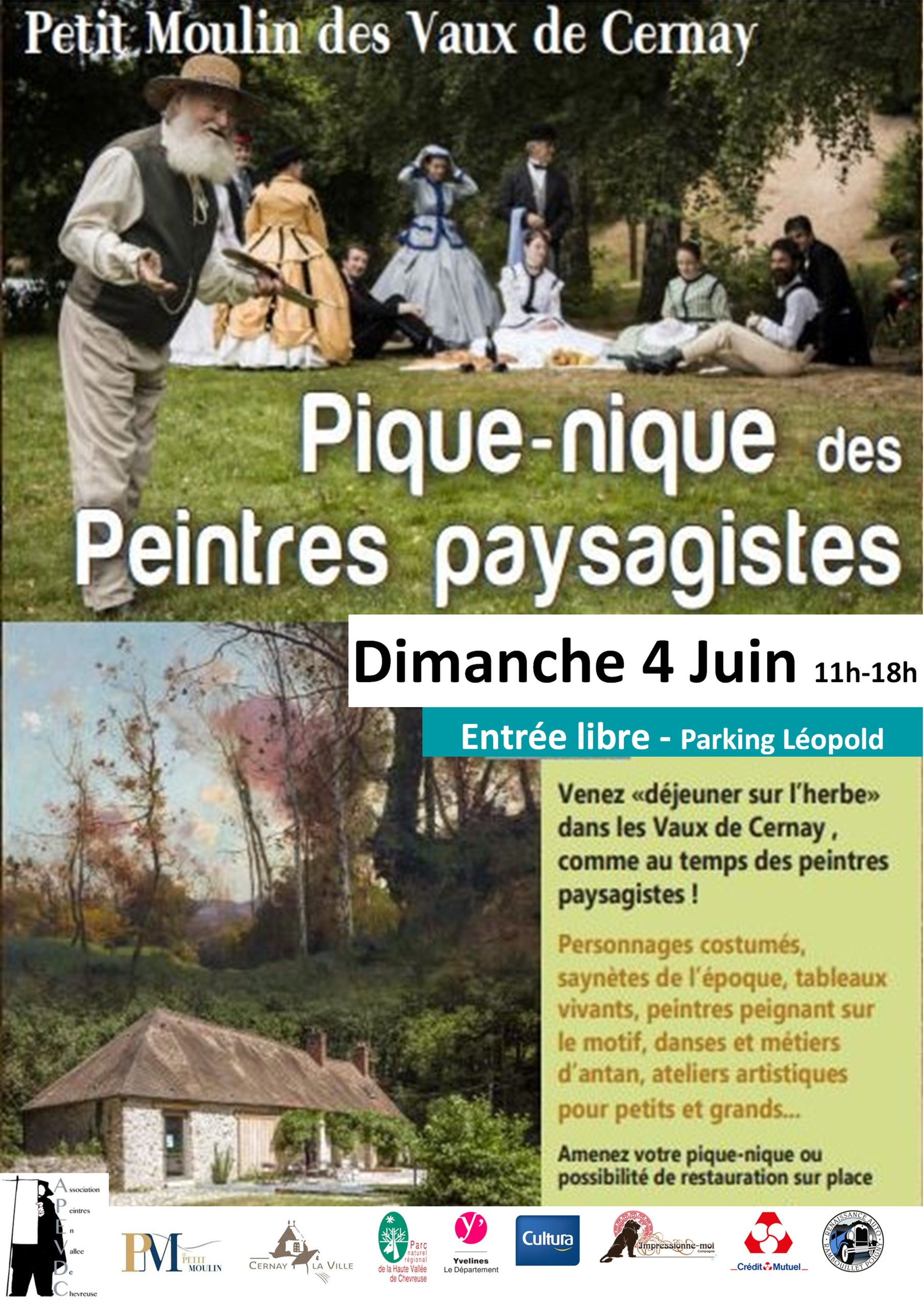 Petit Moulin des Vaux de Cernay  – Pique-nique – 04 juin 2023