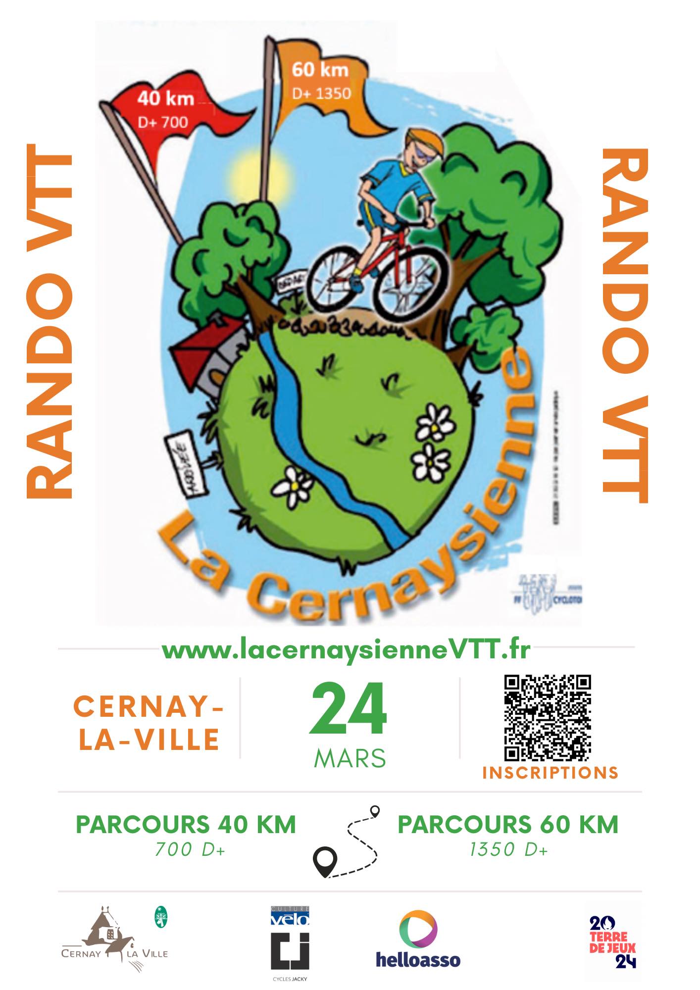 CERNAY LA VILLE – Rando VTT – 24 mars 2024