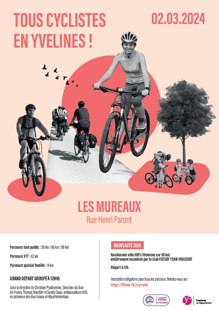 LES MUREAUX – Tous cyclistes dans les Yvelines – 02 mars 2024