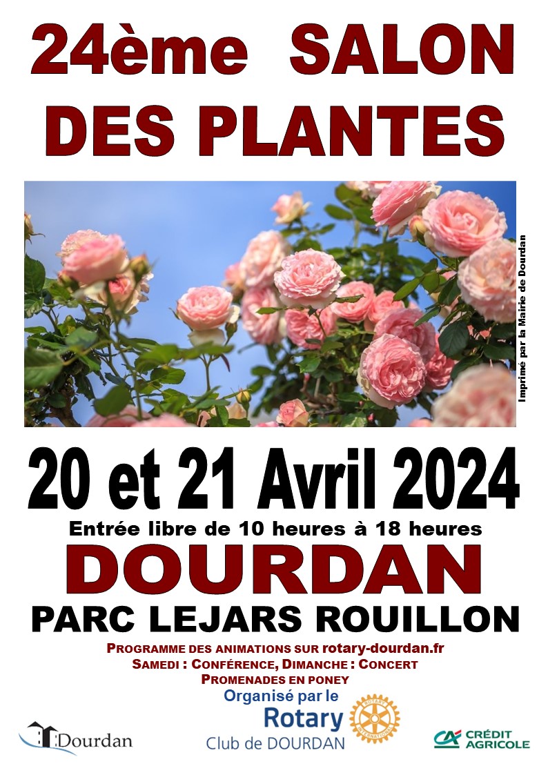 DOURDAN – Salon des Plantes – 20 et 21 avril 2024