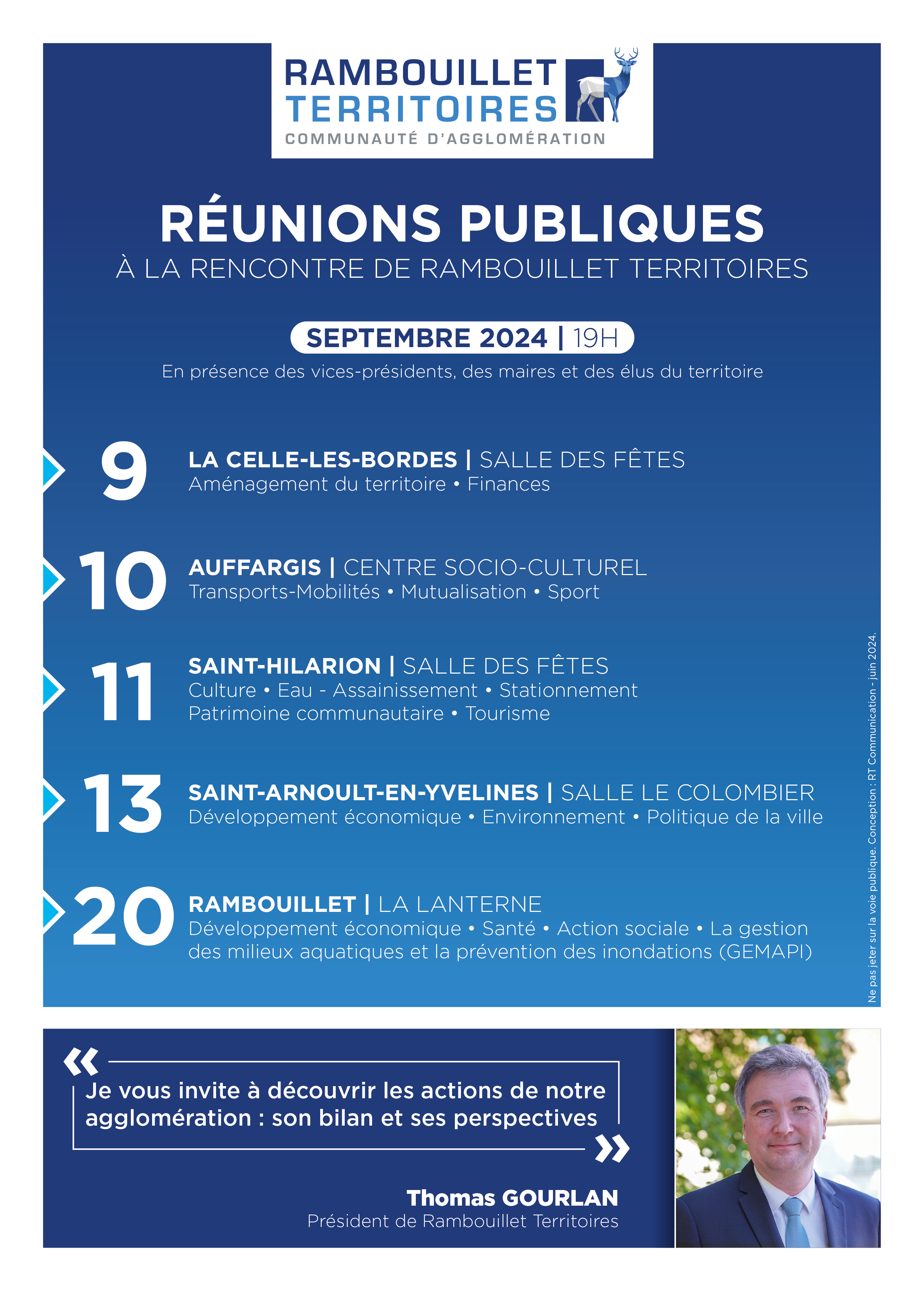 RAMBOUILLET TERRITOIRES – Réunions publiques – Septembre 2024