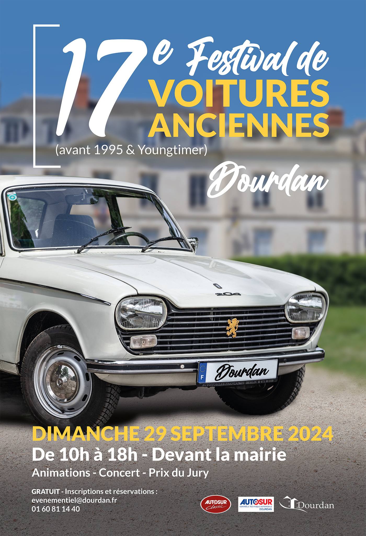 DOURDAN – 17e festival de voitures anciennes – 29 septembre 2024