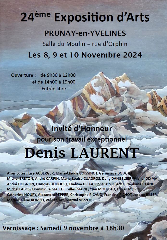 PRUNAY EN YVELYNES – Exposition – 8 au 10 novembre