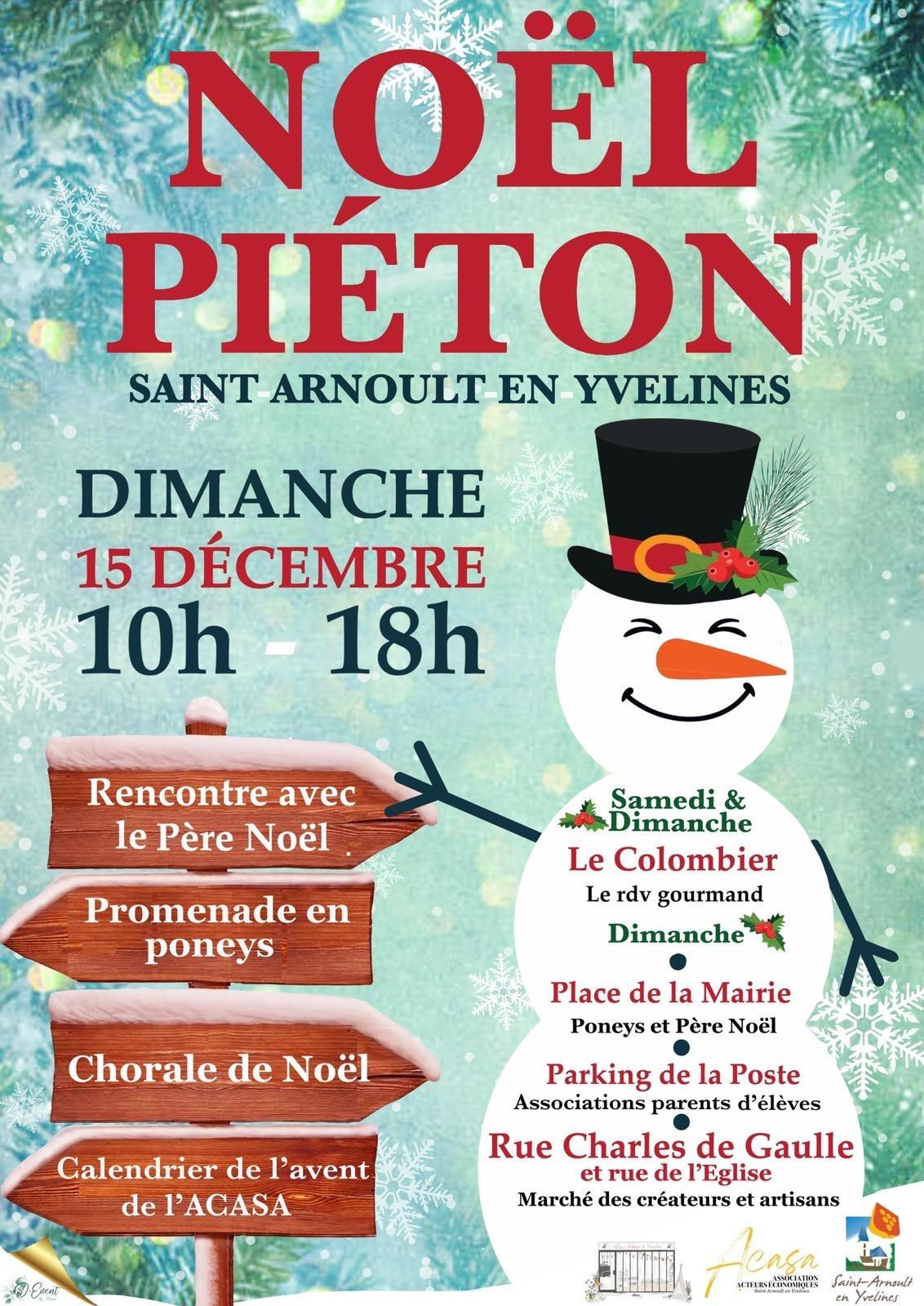 SAINT ARNOULT EN YVELINES – Noël piéton – 15 décembre