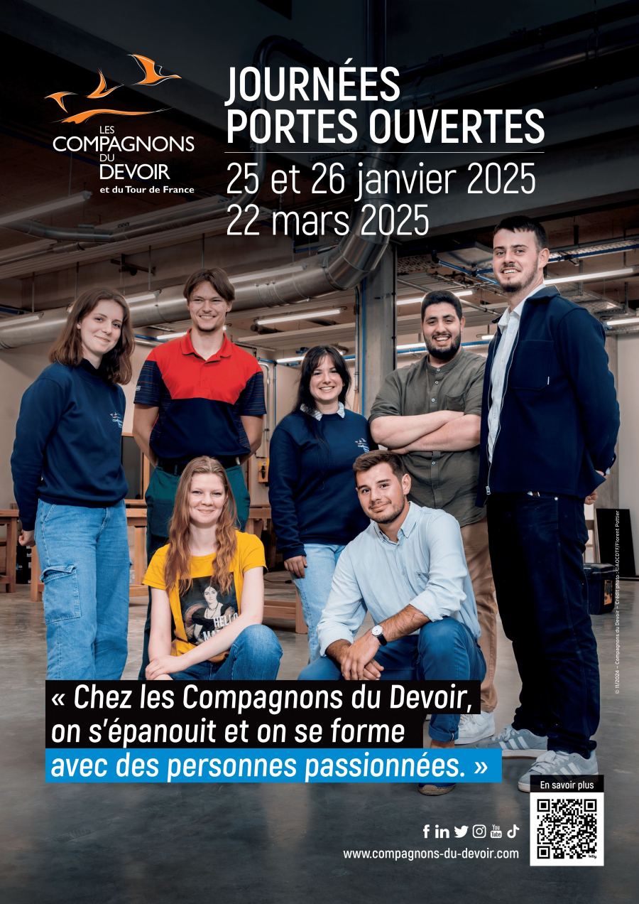 LES COMPAGNONS DU DEVOIR – Portes Ouvertes – 25 et 26 janvier