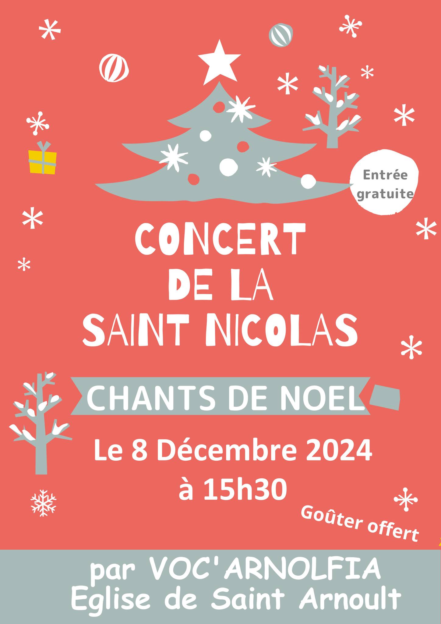 SAINT ARNOULT EN YVELINES – Concert – 8 décembre