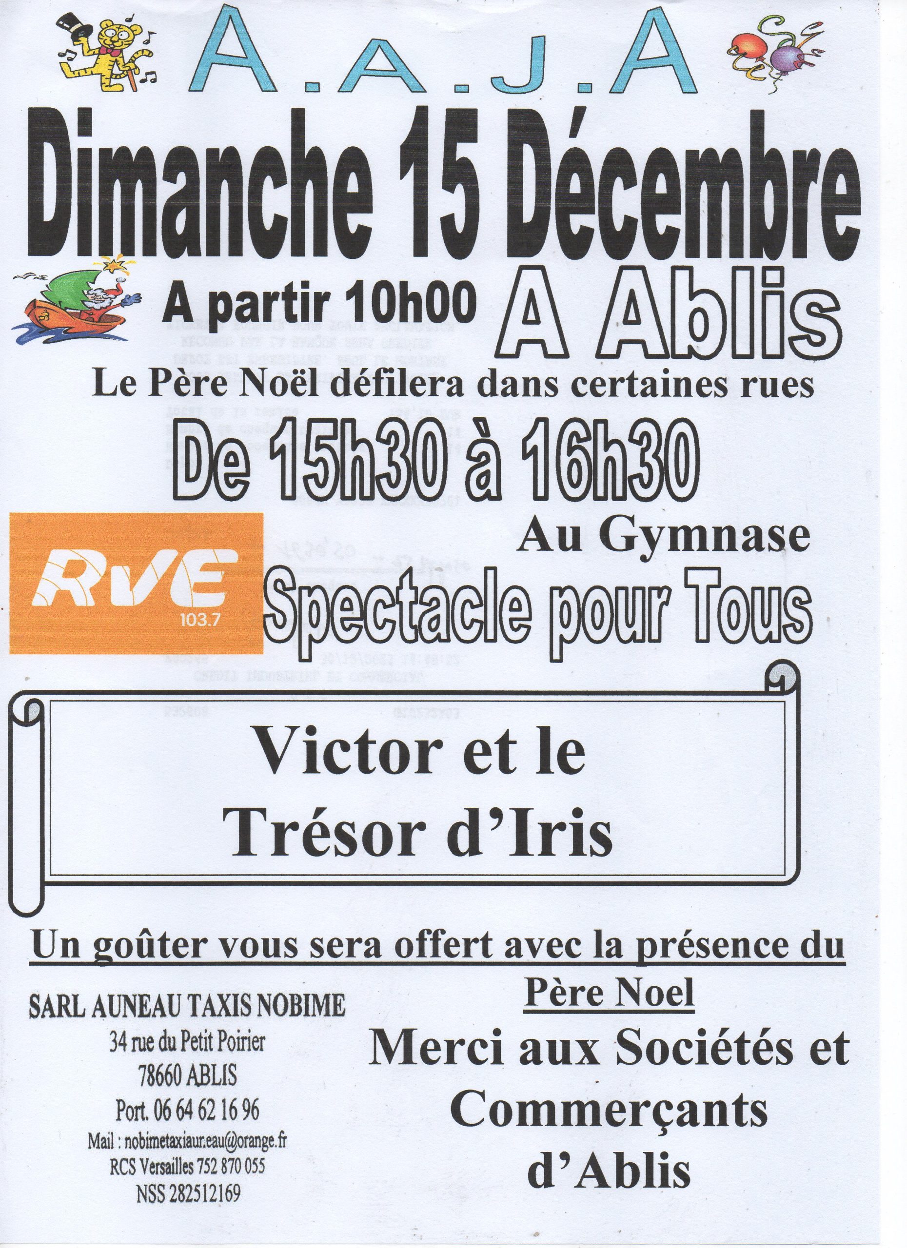 ABLIS – Journée du Pere Noel – 15 décembre