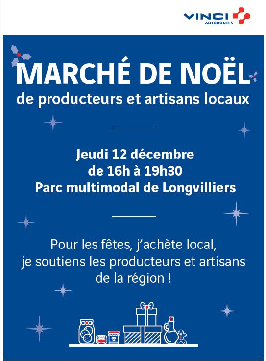 LONGVILLIERS – marché de noel au Parc Multimodal – 12 décembre