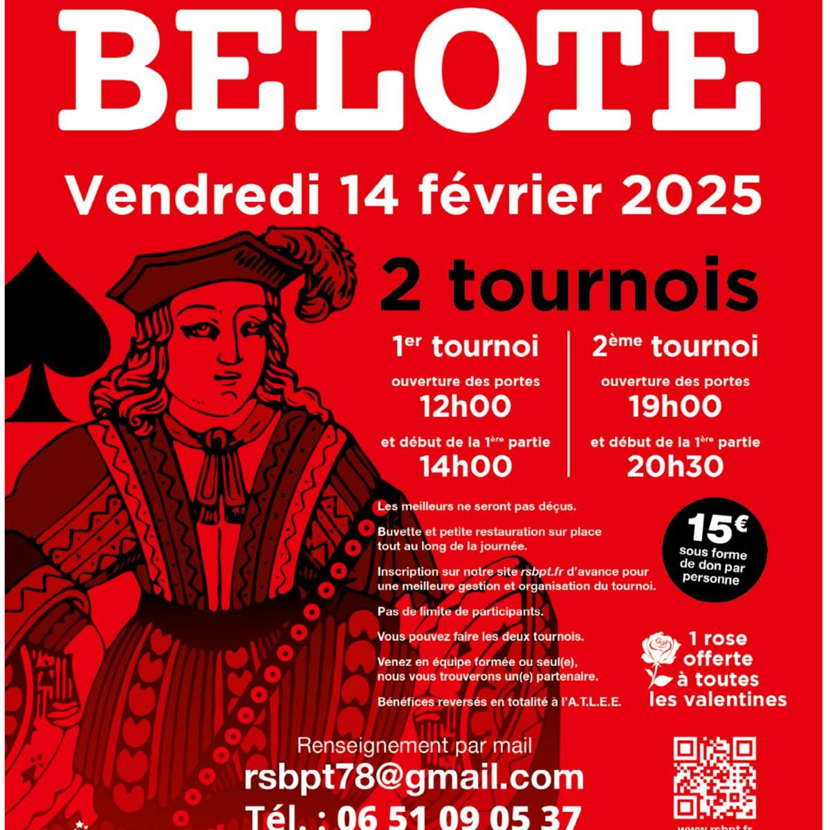 RAMBOUILLET – Tournois Belote – 14 février