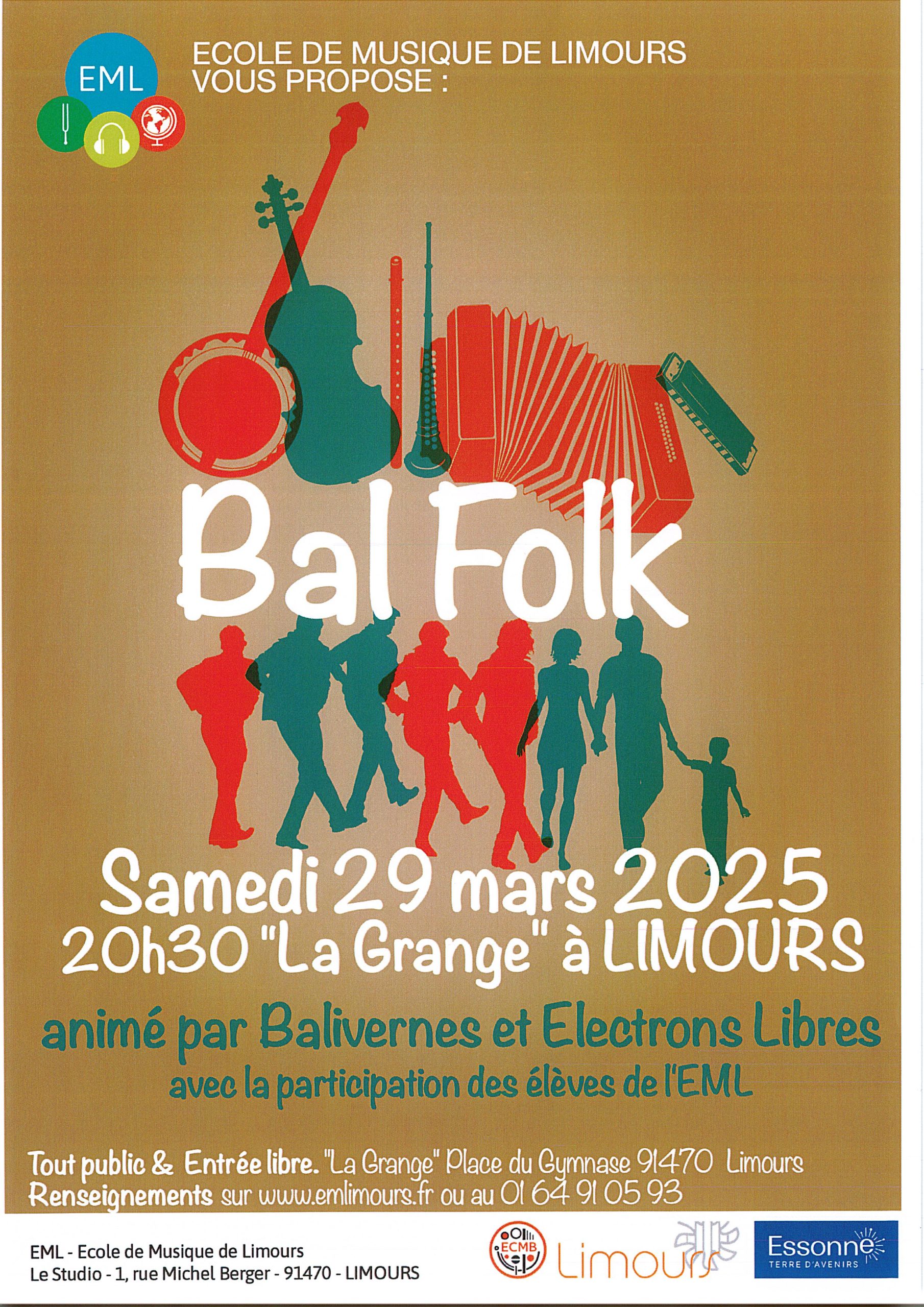 LIMOURS – Bal folk – 29 mars