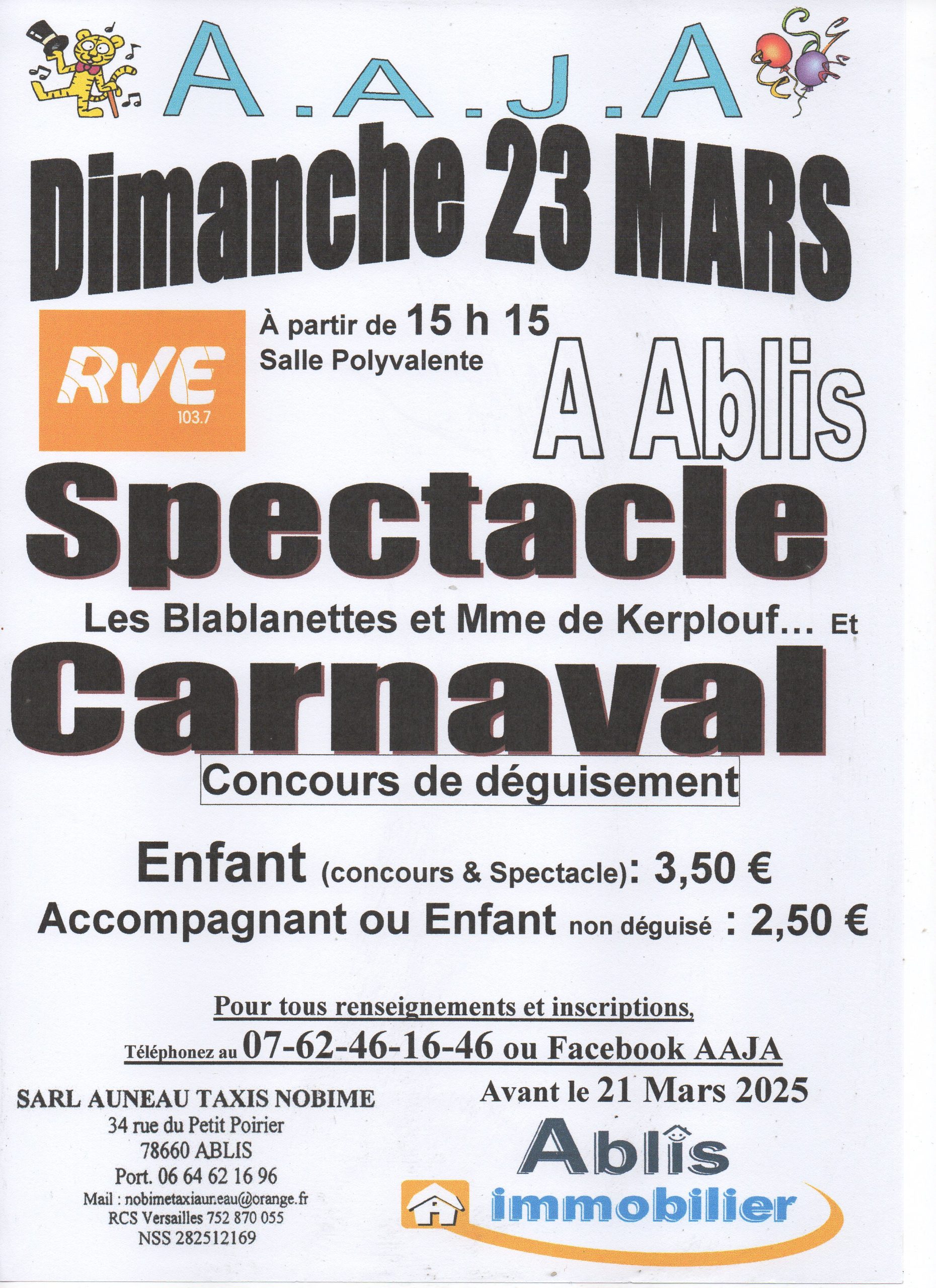 ABLIS – Spectacle – 23 mars