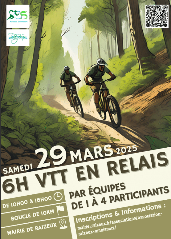 RAIZEUX – VTT en relais – 29 mars