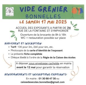 BONNELLES – Vide grenier – 17 mai
