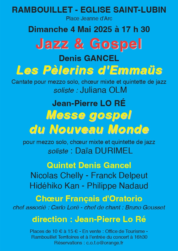 RAMBOUILLET – Concert – 04 mai