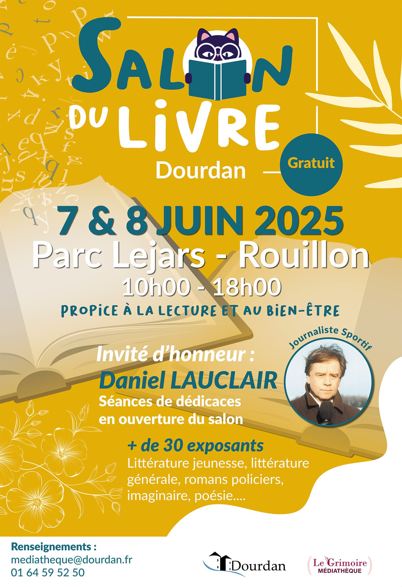 DOURDAN – Salon du livre – 7 et 8 juin
