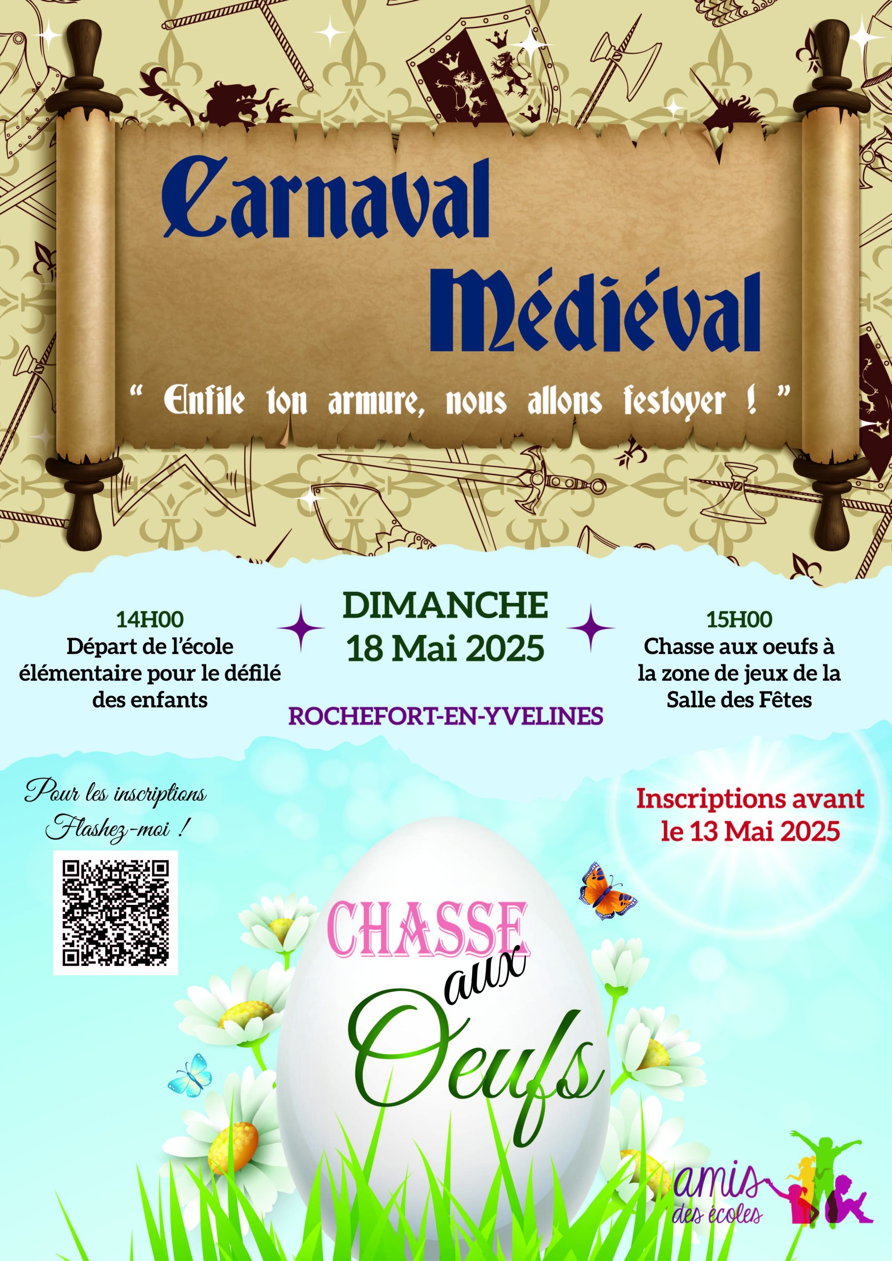 Rochefort en Yvelines – Carnaval et Chasse aux Oeufs – 18 mai
