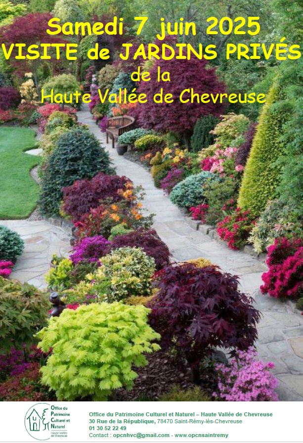 HAUTE VALLEE DE CHEVREUSE – Visite Jardins privés – 07 juin